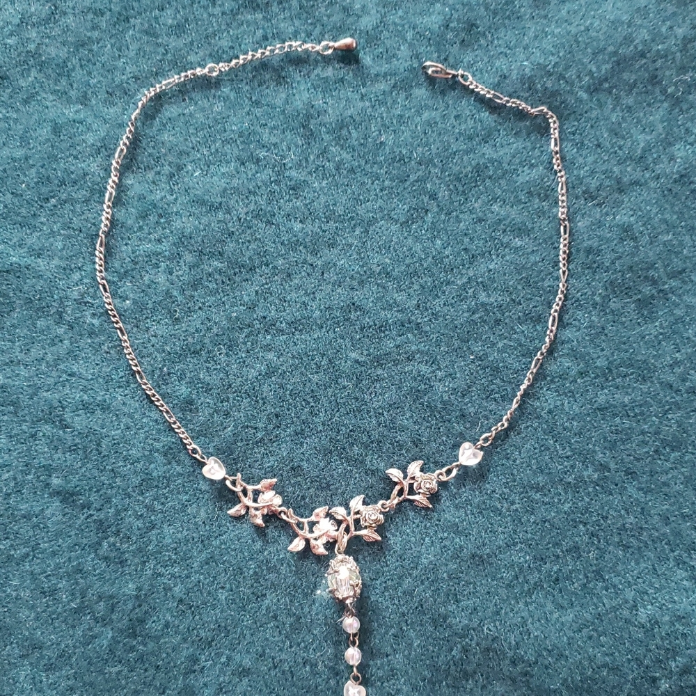 Silver Floral Chain